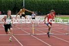 Under-15 boys 80 metres hurdles, Northern Under-15 and under-17 Championships, Wigan. Photo: David T. Hewitson/Sports for All Pics